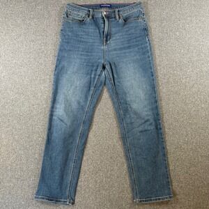 Scotch & Soda Women Jeans Size 10 Blue Denim Straight Leg Stretch Pants W32 L28